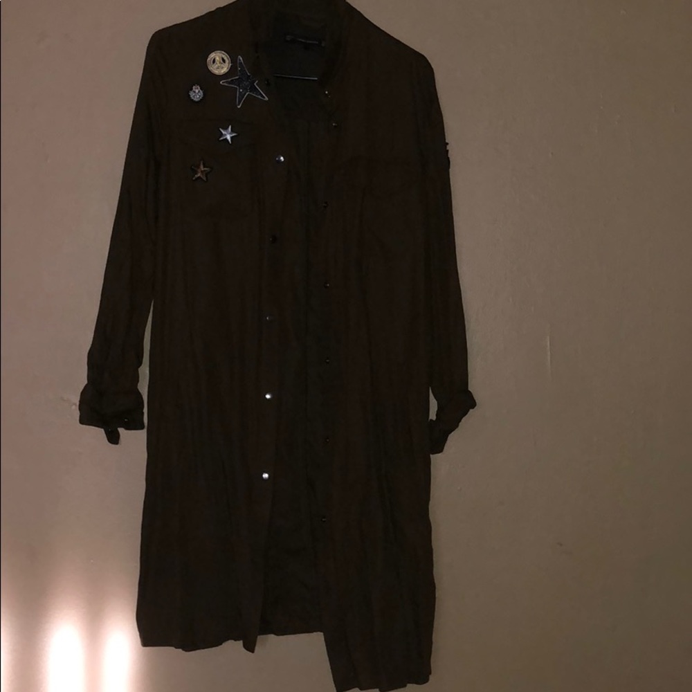 ZARA button down long shirt
